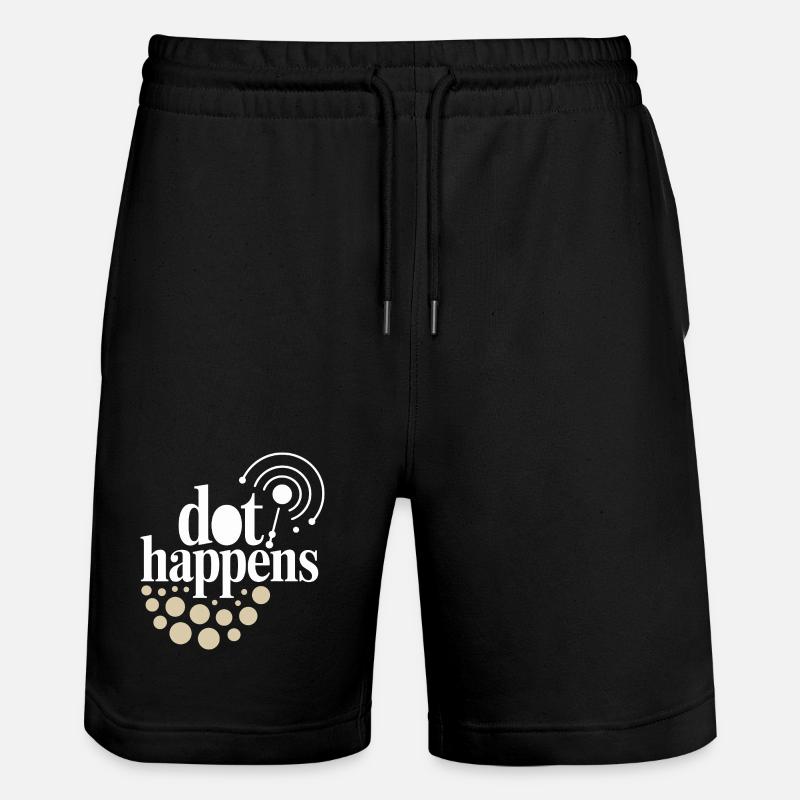 Dot Happens Morse Code Fun - Short de jogging bio TRAINER Stanley/Stella unisexe - noir