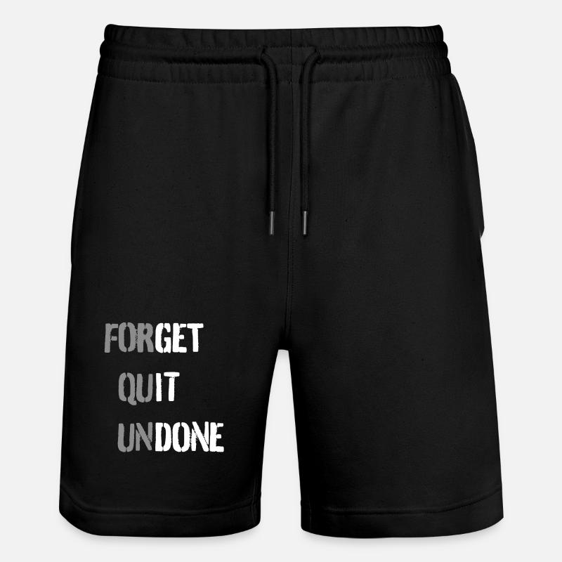 Faites-le – slogan motivationnel, positif, audacieux - Short de jogging bio TRAINER Stanley/Stella unisexe - noir