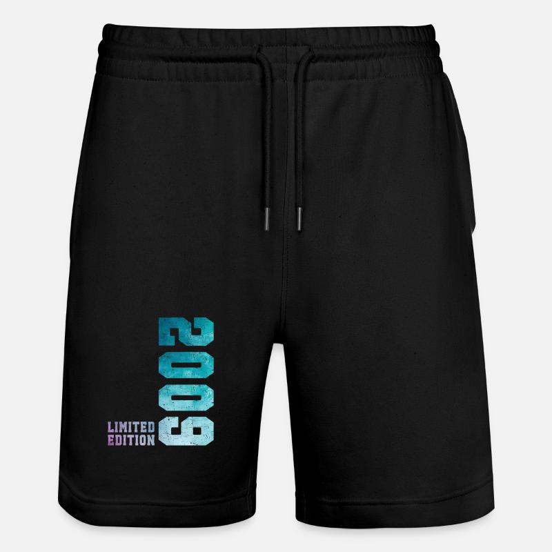 2009 Édition Limitée 17 ans anniversaire - Short de jogging bio TRAINER Stanley/Stella unisexe - noir