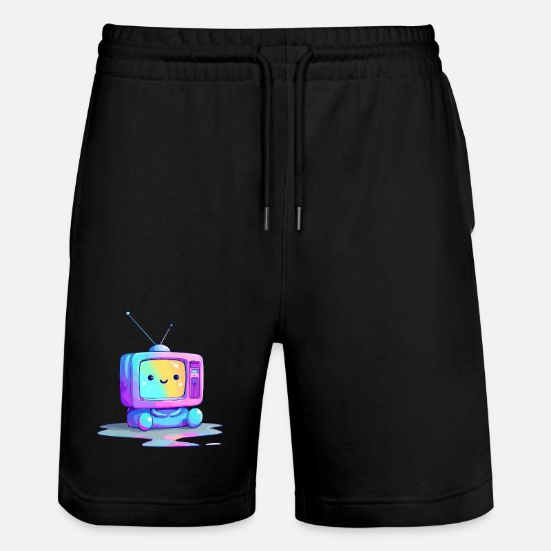 Jouet en peluche Rainbow TV - Short de jogging bio TRAINER Stanley/Stella unisexe - noir