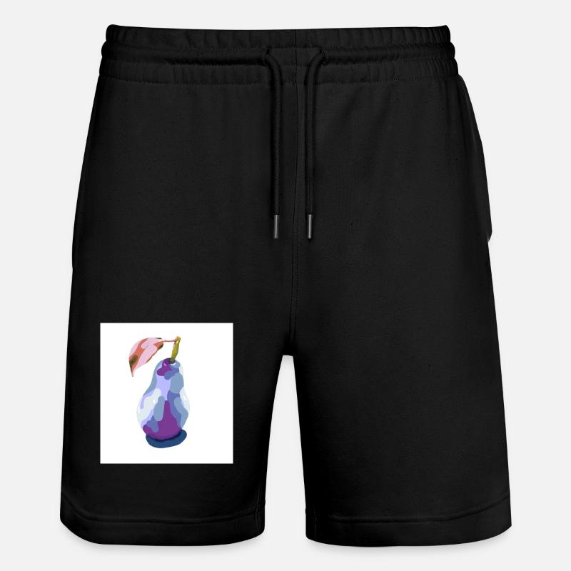 Poire en pastels abstrait - Short de jogging bio TRAINER Stanley/Stella unisexe - noir