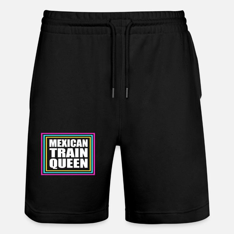 Train mexicain Domino - Short de jogging bio TRAINER Stanley/Stella unisexe - noir