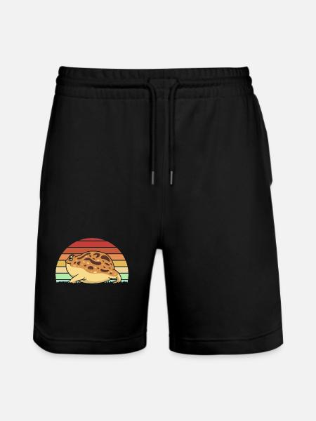 Frosch Desert Rain Frog - Stanley/Stella Trainer Unisex Organic Jogging Shorts - black