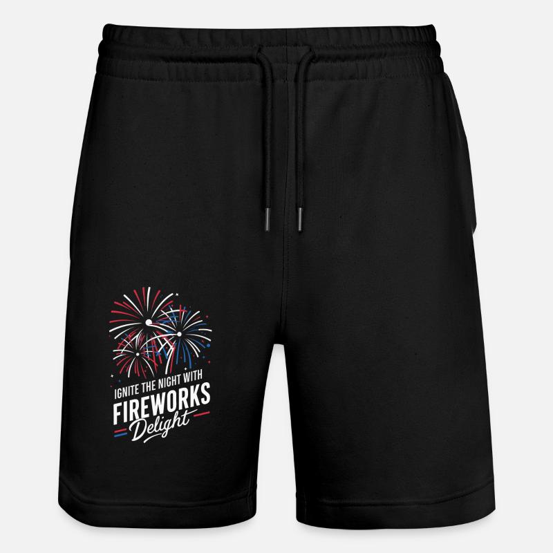 Pyrotechnie Feux d’artifice Pyrotechnie - Short de jogging bio TRAINER Stanley/Stella unisexe - noir