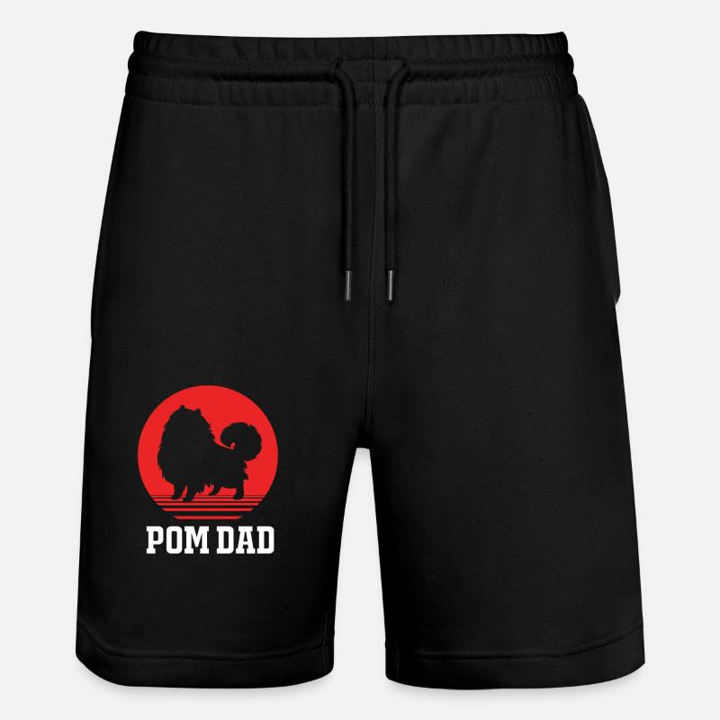 Zwergspitz Poméranien - Short de jogging bio TRAINER Stanley/Stella unisexe - noir