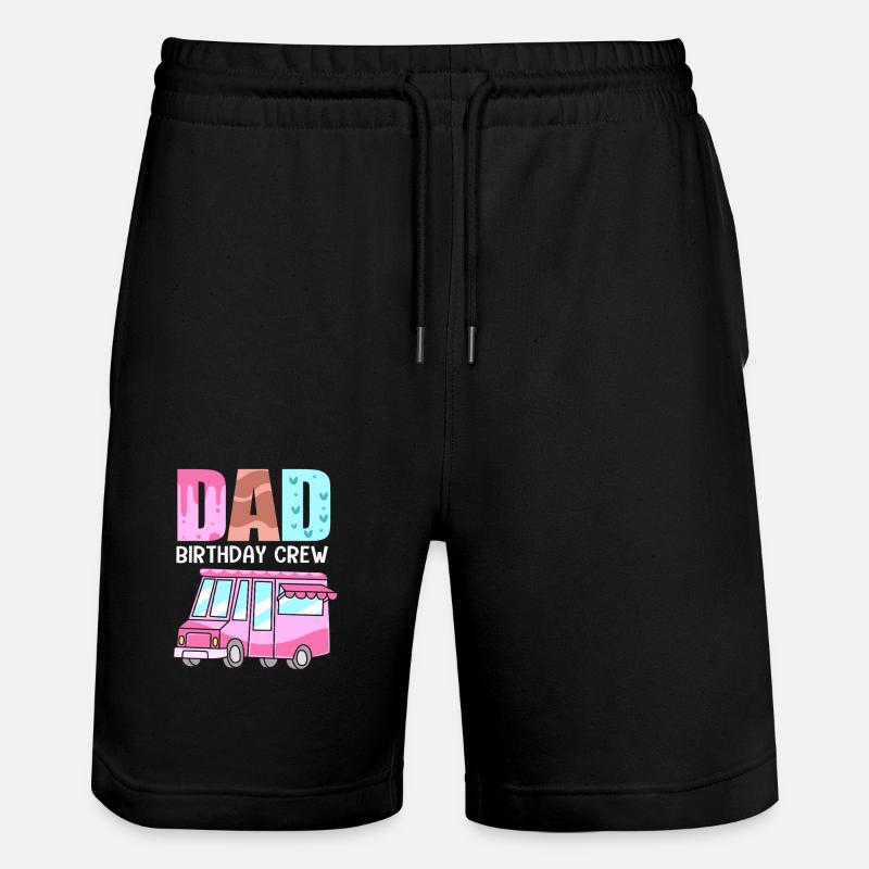 Eiscreme Eiswagen Eis Eisdiele - Stanley/Stella Trainer Unisex Organic Jogging Shorts - black