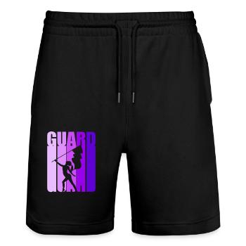 Drapeau Drapeau Agitateur Drapeau Waver Carnival - Short de jogging bio TRAINER Stanley/Stella unisexe - noir - Devant - Nik (191cm) & Marisol (170cm)