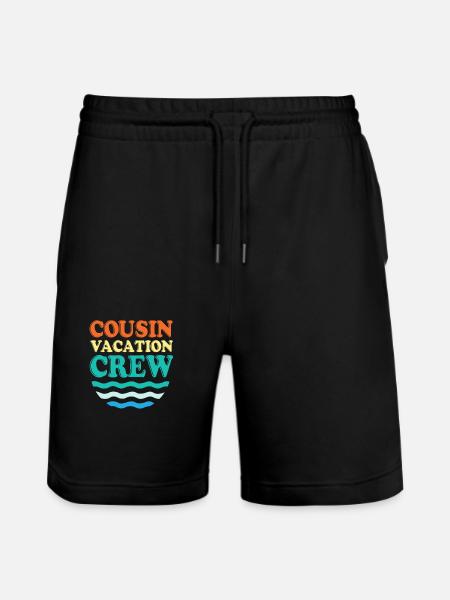 Cousin Crew - Stanley/Stella Trainer Unisex Organic Jogging Shorts - black