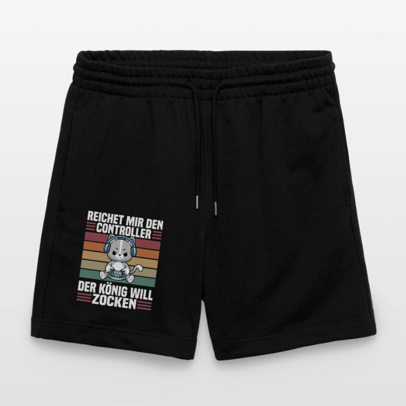 Reichet mir den Controller der König will zocken Stanley/Stella Unisex Bio Joggingshorts Trainer 