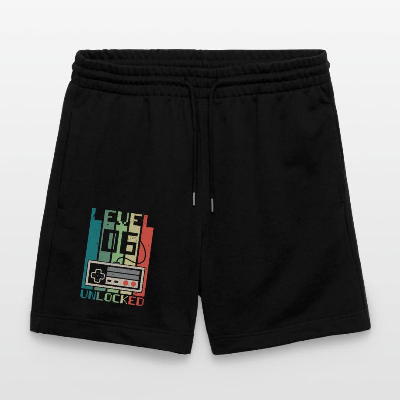 Level 6 Unlocked Stanley/Stella Trainer Unisex Organic Jogging Shorts