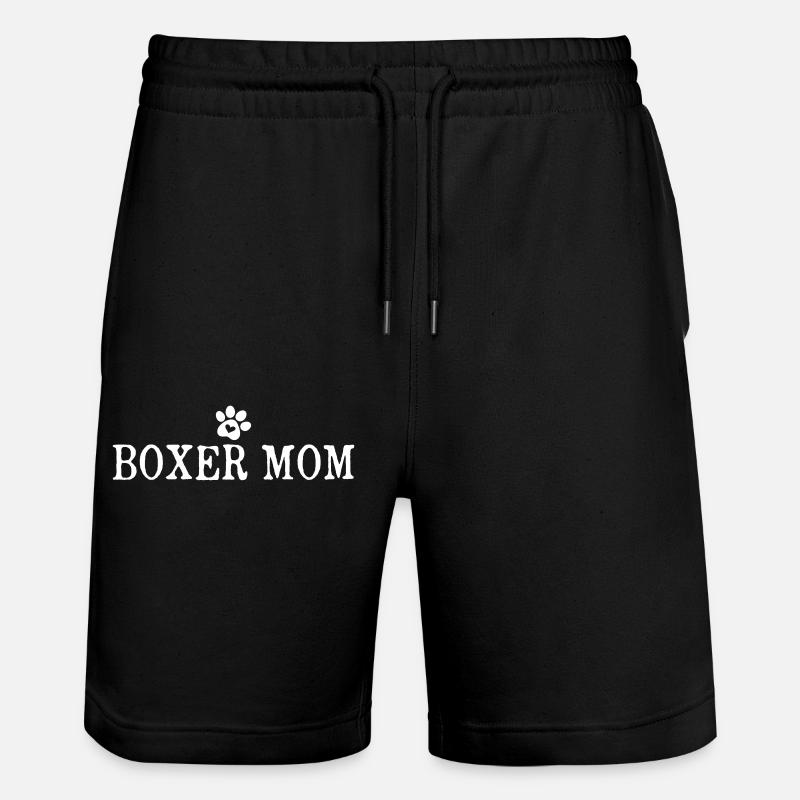 Boxer Mom - Stanley/Stella Unisex Bio Joggingshorts Trainer - Schwarz
