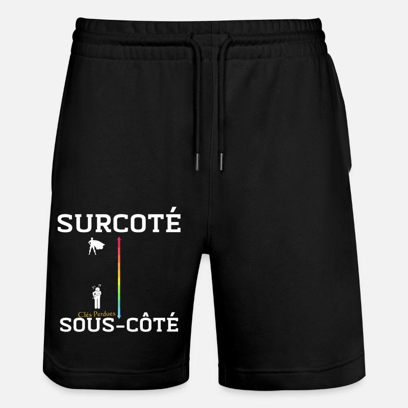 Clés Perdues, Super-héros Trouvé - Short de jogging bio TRAINER Stanley/Stella unisexe - noir