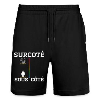 Surcoté Six pack Sous côté Six MacDo - Short de jogging bio TRAINER Stanley/Stella unisexe - noir - Devant - Nik (191cm) & Marisol (170cm)