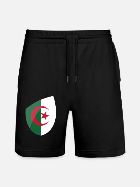 Drapeau Algérie - Short de jogging bio TRAINER Stanley/Stella unisexe - noir