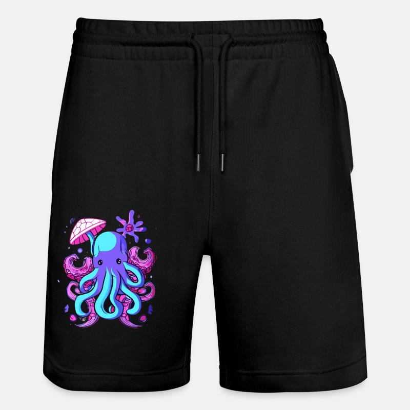 Octo Jelly Poulpe Créature marine - Short de jogging bio TRAINER Stanley/Stella unisexe - noir