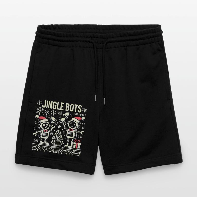 Jingle Bots - Robot de Noël avec code binaire Short de jogging bio TRAINER Stanley/Stella unisexe