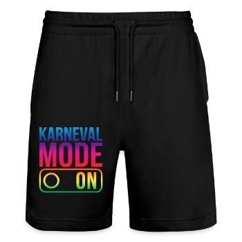 Mode Karneval sur Fasching Fasnet - Short de jogging bio TRAINER Stanley/Stella unisexe - noir - Devant - Nik (191cm) & Marisol (170cm)