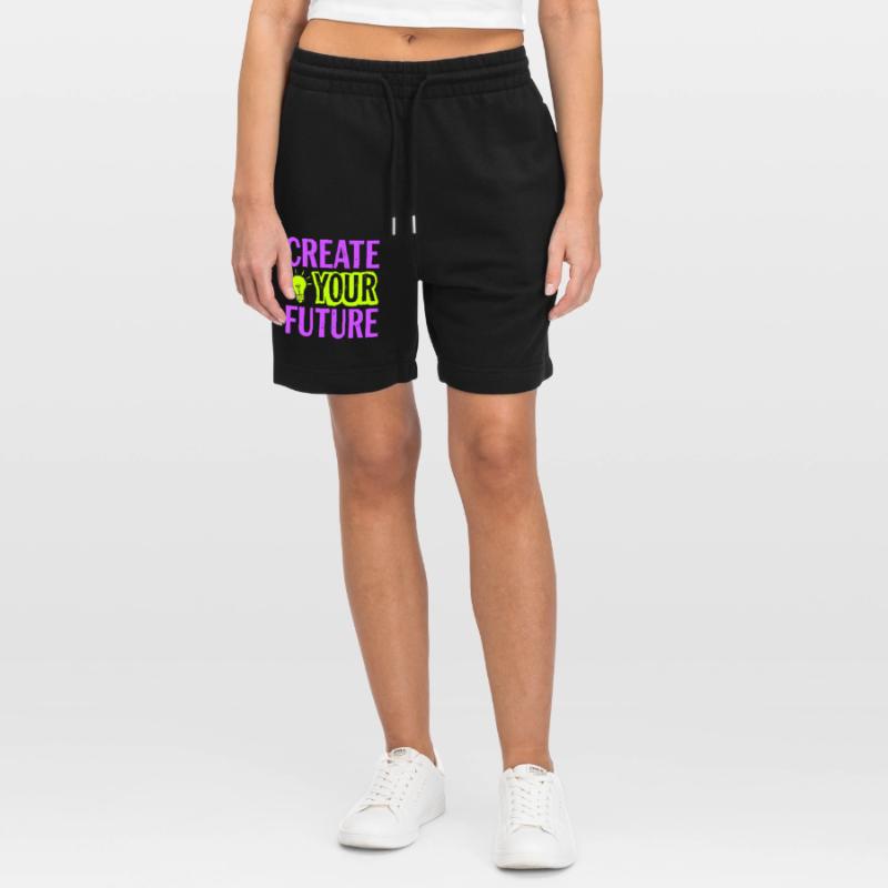 Create Your Future Light Bulb Stanley/Stella Trainer Unisex Organic Jogging Shorts