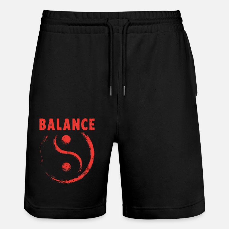 Équilibre Yin et Yang - Short de jogging bio TRAINER Stanley/Stella unisexe - noir