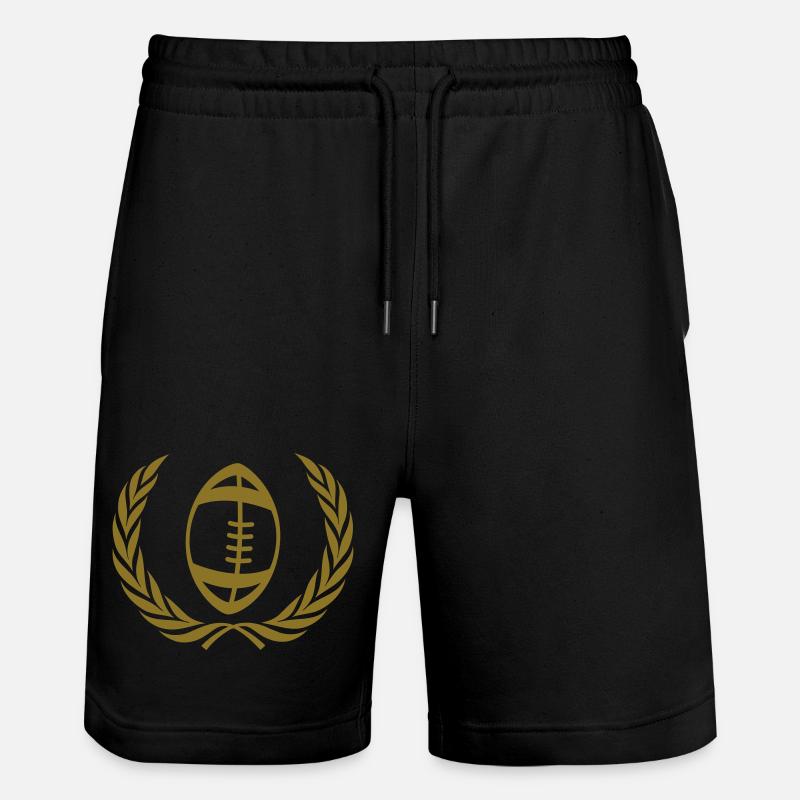 Rugby - Stanley/Stella Trainer Unisex Organic Jogging Shorts - black