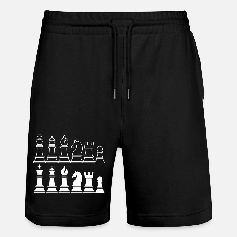 Jeu d’échecs Royal - Short de jogging bio TRAINER Stanley/Stella unisexe - noir