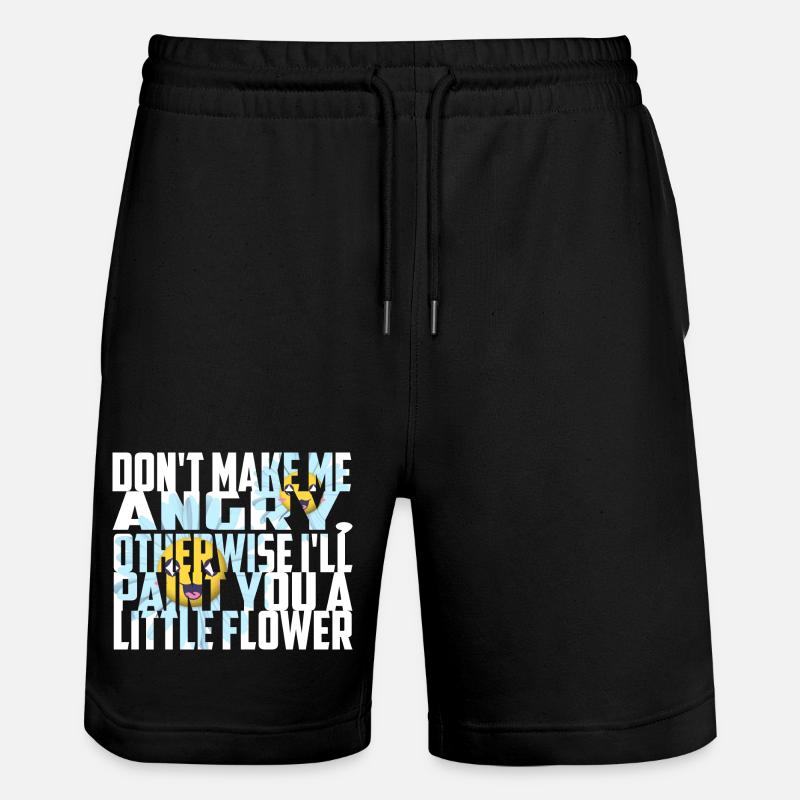 Don't make me angry - Stanley/Stella Trainer Unisex Organic Jogging Shorts - black
