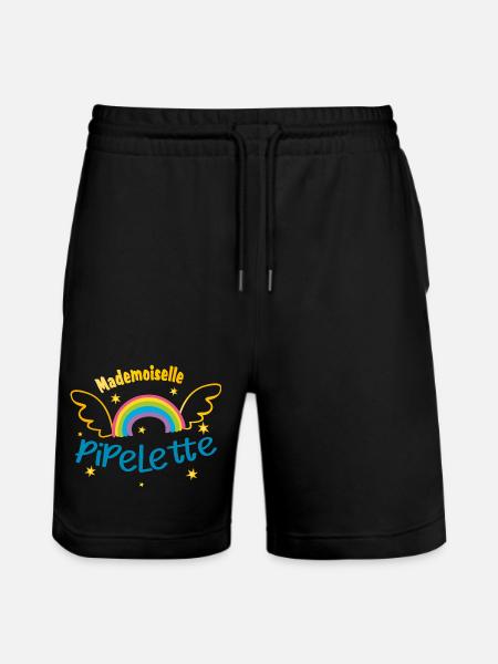Mademoiselle pipelette - Short de jogging bio TRAINER Stanley/Stella unisexe - noir