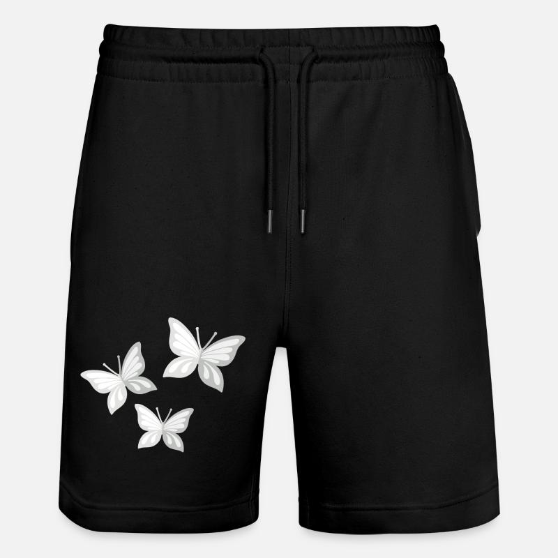 papillon; butterfly - Short de jogging bio TRAINER Stanley/Stella unisexe - noir