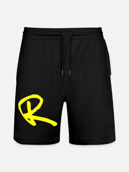 Buchstabe R - Stanley/Stella Unisex Bio Joggingshorts Trainer  - Schwarz