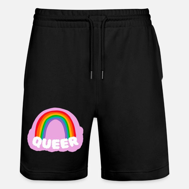 Queer - Short de jogging bio TRAINER Stanley/Stella unisexe - noir