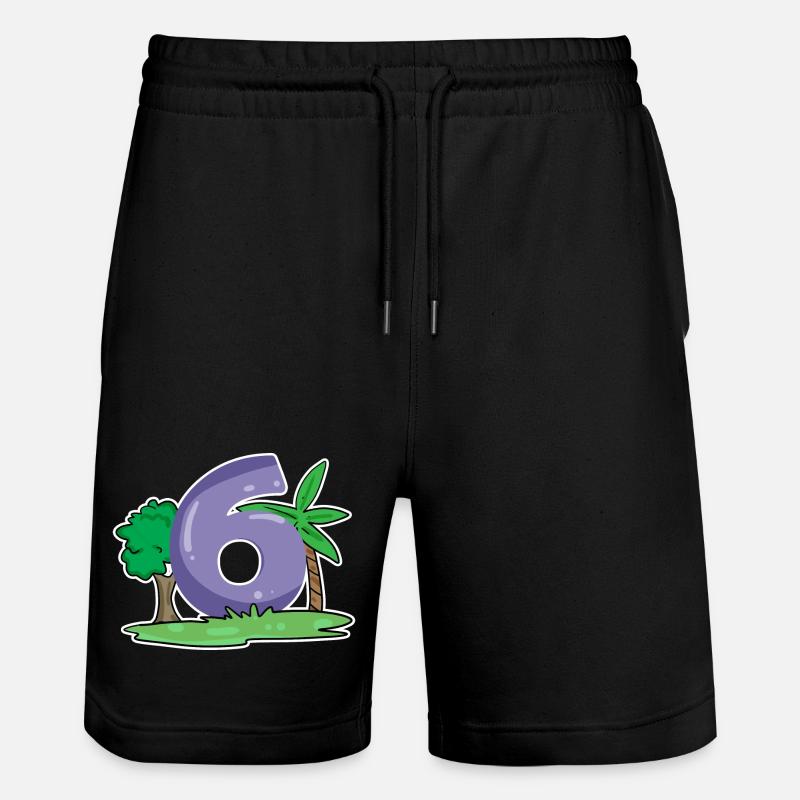 Motif numéro 6 - Short de jogging bio TRAINER Stanley/Stella unisexe - noir