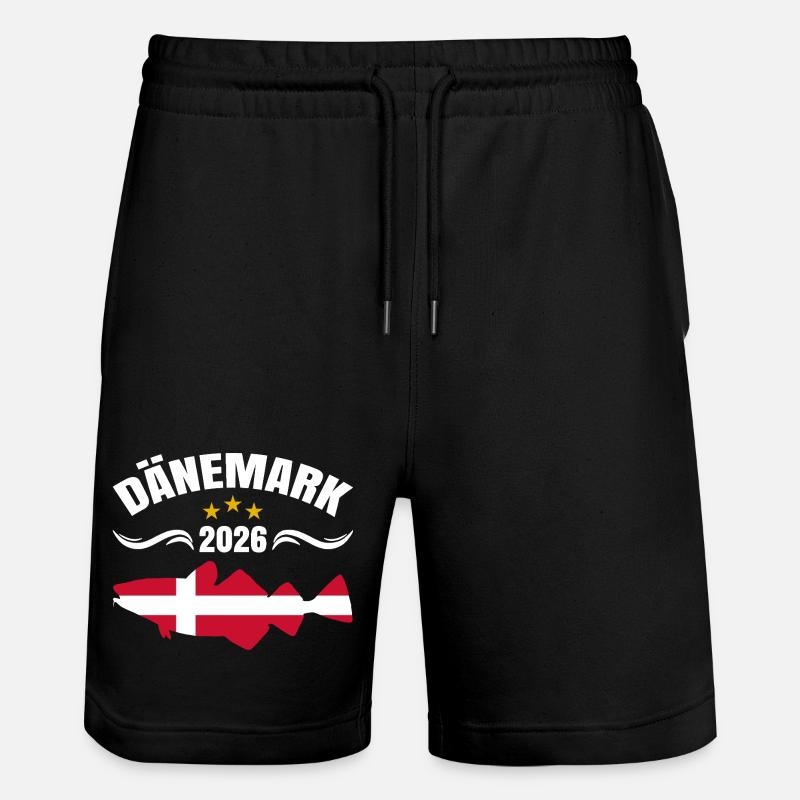 Vacances de pêche Danemark 2026 - Short de jogging bio TRAINER Stanley/Stella unisexe - noir