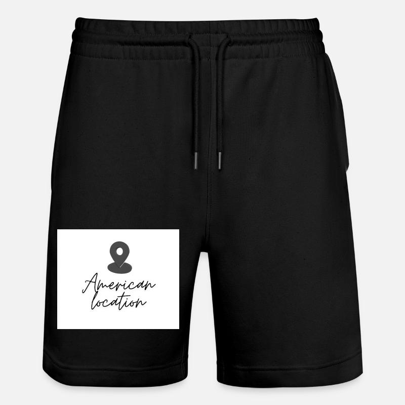 Épingle de localisation américaine - Short de jogging bio TRAINER Stanley/Stella unisexe - noir