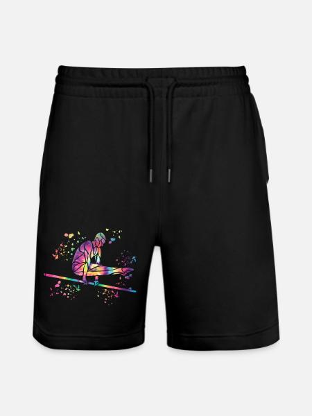 Turnerin Reck Kunstturnen - Stanley/Stella Unisex Bio Joggingshorts Trainer  - Schwarz