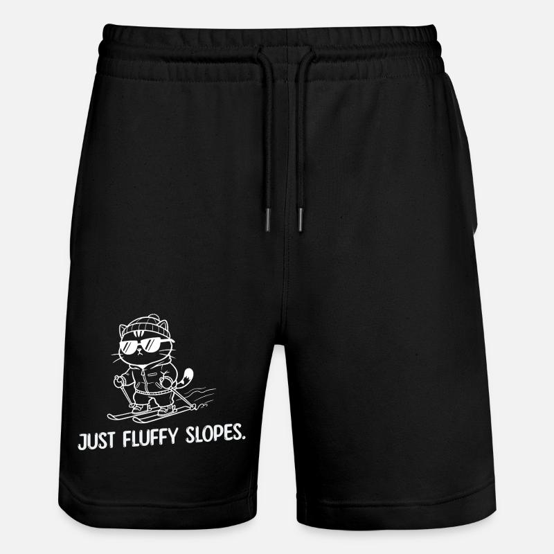 Just Softy Slopes - Humour de ski - Short de jogging bio TRAINER Stanley/Stella unisexe - noir