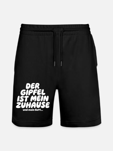 The Summit Is My Home Saying - Stanley/Stella Trainer Unisex Organic Jogging Shorts - black