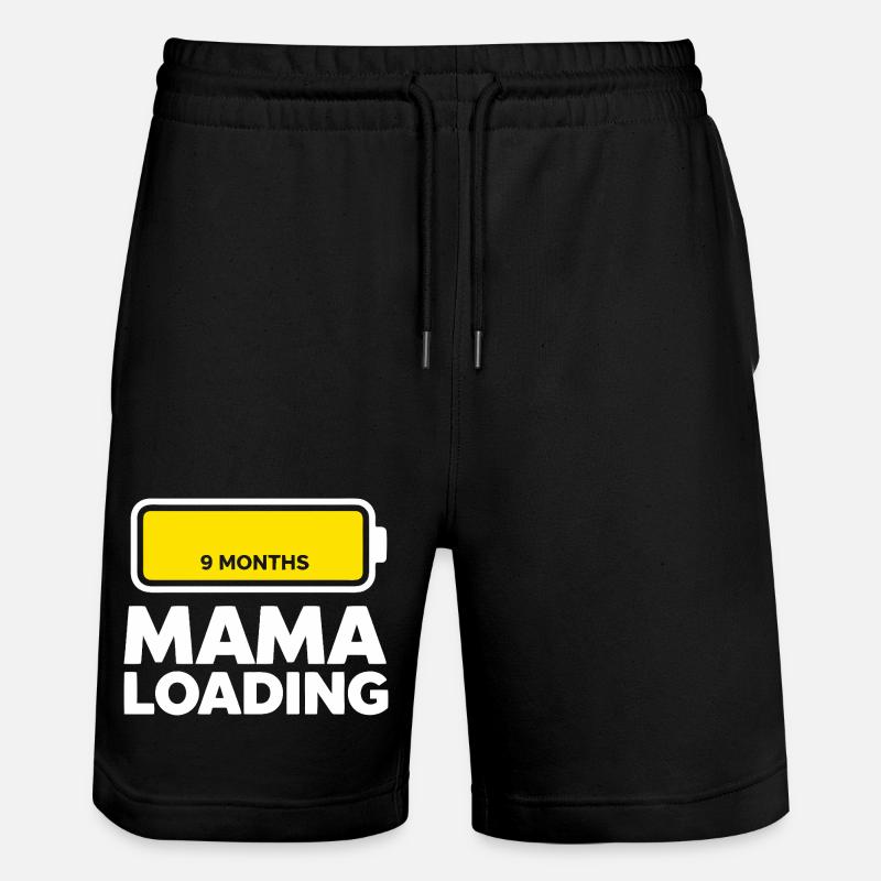 Mama Loading - Stanley/Stella Unisex Bio Joggingshorts Trainer  - Schwarz