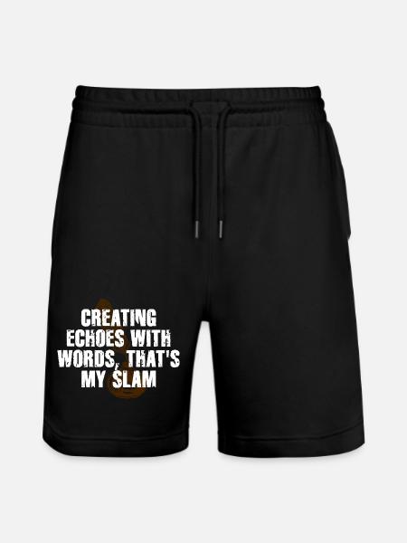 Slam Poetry Guitar Echos - Short de jogging bio TRAINER Stanley/Stella unisexe - noir