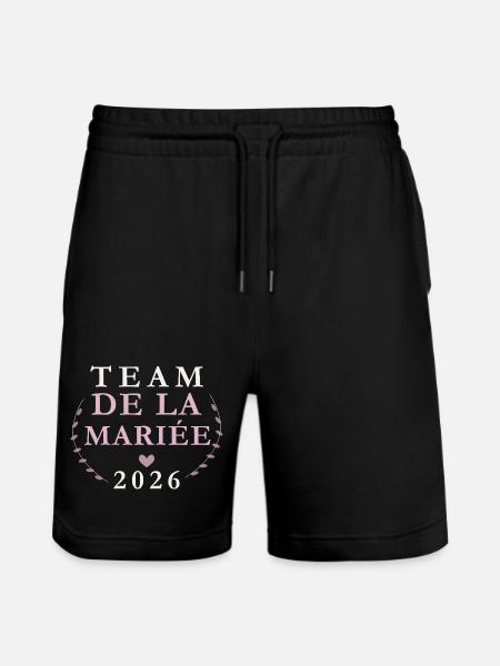 Équipe Mariée 2026 - Short de jogging bio TRAINER Stanley/Stella unisexe - noir