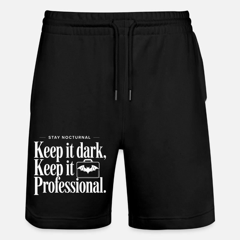 Nocturnal Professional Statement - Stanley/Stella Trainer Unisex Organic Jogging Shorts - black