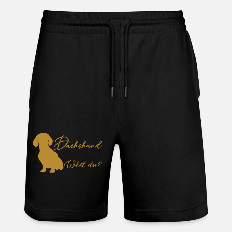 Teckel, quoi d’autre? Silhouette teckel - Short de jogging bio TRAINER Stanley/Stella unisexe - noir