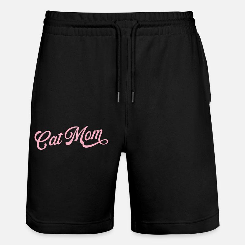 Maman chat - Short de jogging bio TRAINER Stanley/Stella unisexe - noir