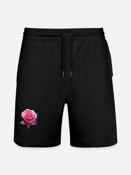Chrom Rose - Stanley/Stella Unisex Bio Joggingshorts Trainer  - Schwarz