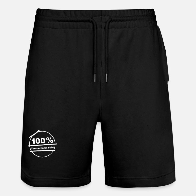 100 % Tempelhofer Feld - Stanley/Stella Unisex Bio Joggingshorts Trainer  - Schwarz