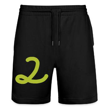2 Numéro deux - Short de jogging bio TRAINER Stanley/Stella unisexe - noir - Devant - Nik (191cm) & Marisol (170cm)