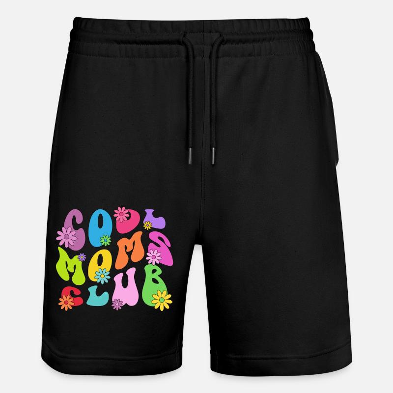 Cool Moms Club - Mutter Mom Muttertag Mama - Stanley/Stella Unisex Bio Joggingshorts Trainer - Schwarz
