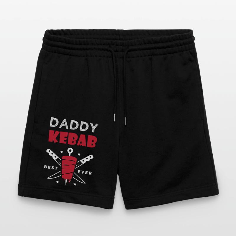daddy kebab gift dad chef best kebab Stanley/Stella Trainer Unisex Organic Jogging Shorts