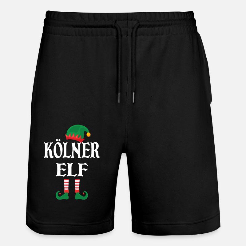 Kölner Elf - Stanley/Stella Unisex Bio Joggingshorts Trainer  - Schwarz