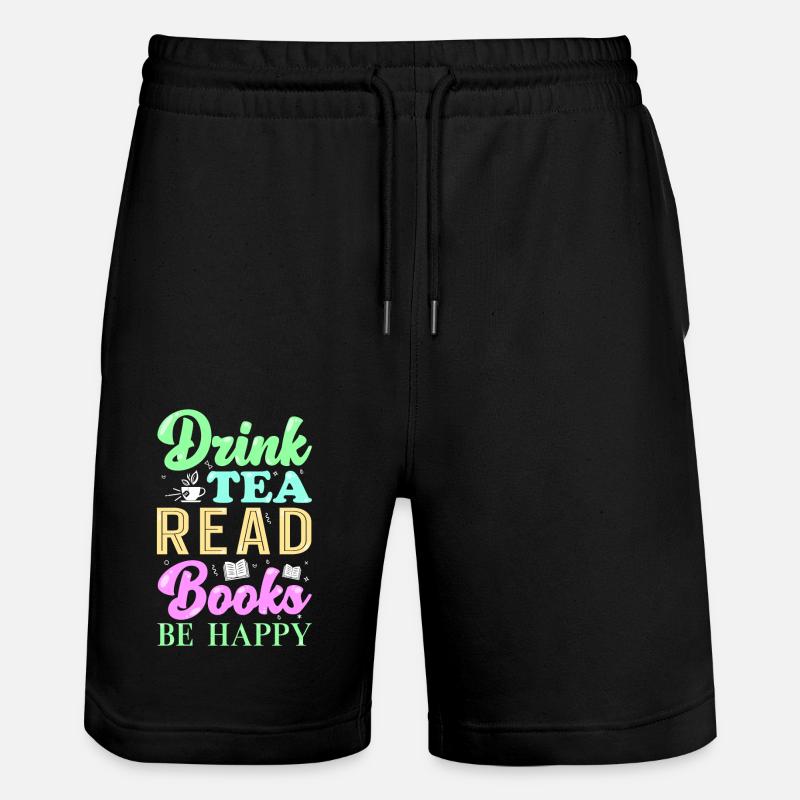 Lecture Livres Thé - Short de jogging bio TRAINER Stanley/Stella unisexe - noir