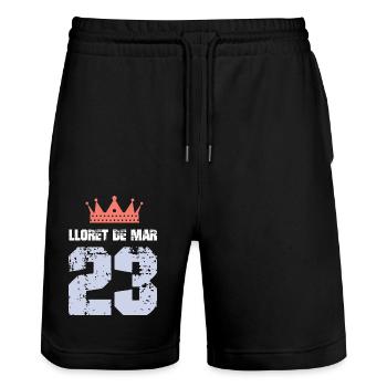 Lloret De Mar 23 Jersey 2023 - Stanley/Stella Trainer Unisex Organic Jogging Shorts - black - Front - Nik (191cm) & Marisol (170cm)